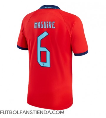 Inglaterra Harry Maguire #6 Segunda Equipación Mundial 2022 Manga Corta